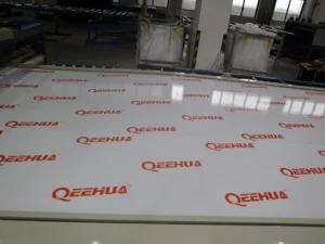 PP sheet panel prepared for cutting and fabrication