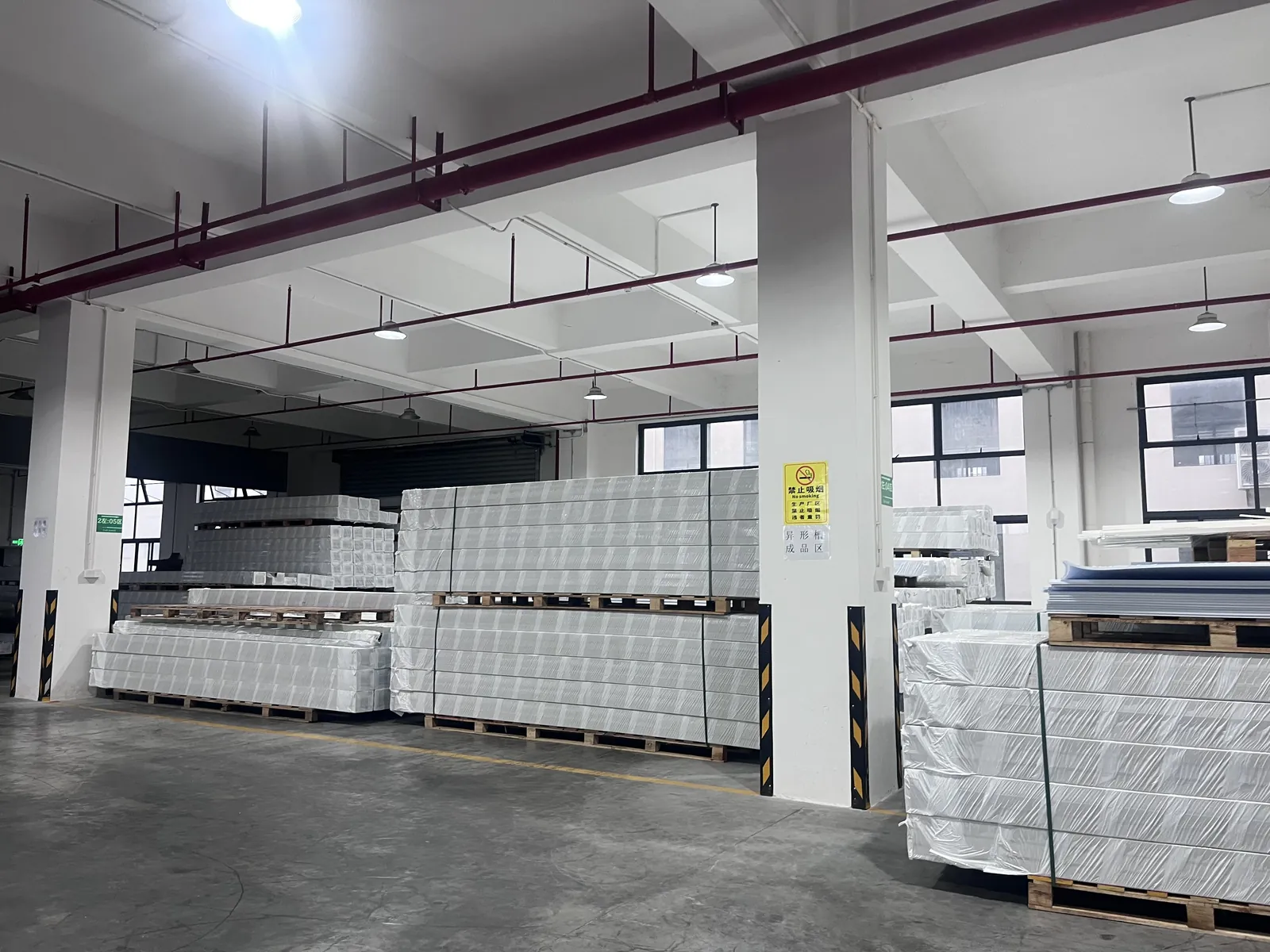PP sheet inventory prepared for project sampling and dispatch