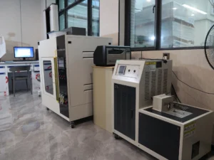 PP weld repair documentation supported by material testing equipment in a QEEHUA quality laboratory