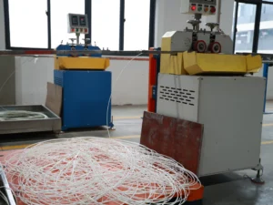 PP welding rod extrusion line in production